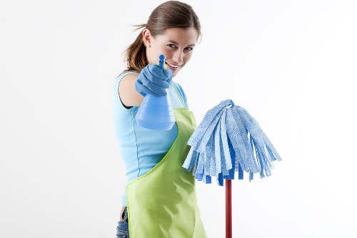 Professional commercial carpet cleaning in a Shacklewell office